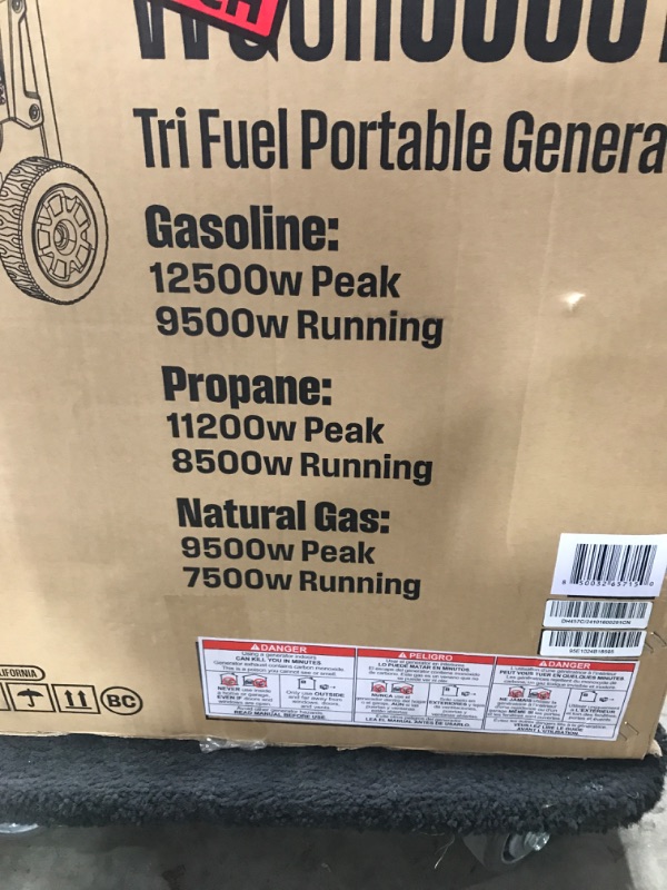Photo 1 of Westinghouse 5000 Peak Watt Super Quiet Dual Fuel Portable Inverter Generator, Wheel & Handle Kit, Gas & Propane Powered, RV Ready, CO Sensor, Parallel Capable
