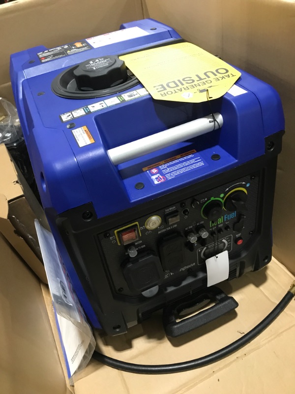 Photo 1 of Westinghouse 5000 Peak Watt Super Quiet Dual Fuel Portable Inverter Generator, Wheel & Handle Kit, Gas & Propane Powered, RV Ready, CO Sensor, Parallel Capable
