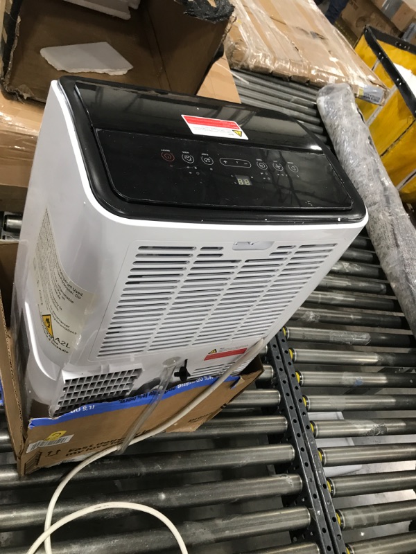 Photo 1 of 14,000 BTU Portable Air Conditioner – 4-in-1 Portable AC Unit with Cooling, Dehumidifier, Fan & Sleep Mode for Rooms Up to 750 Sq.Ft, Remote Control, LED Display, 24H Timer, White+Black-3032