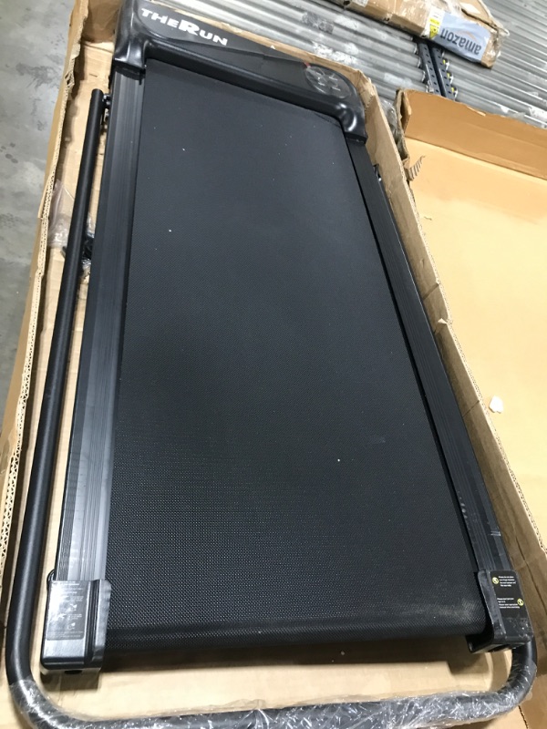 Photo 1 of THERUN Walking Pad Treadmill, 2.5 HP Under Desk Treadmills, 2 in 1 Foldable Treadmill for Home, Walking Pad with Handle Bar, 15" Widened Running Belt, with Remote Control & LED Touch Screen