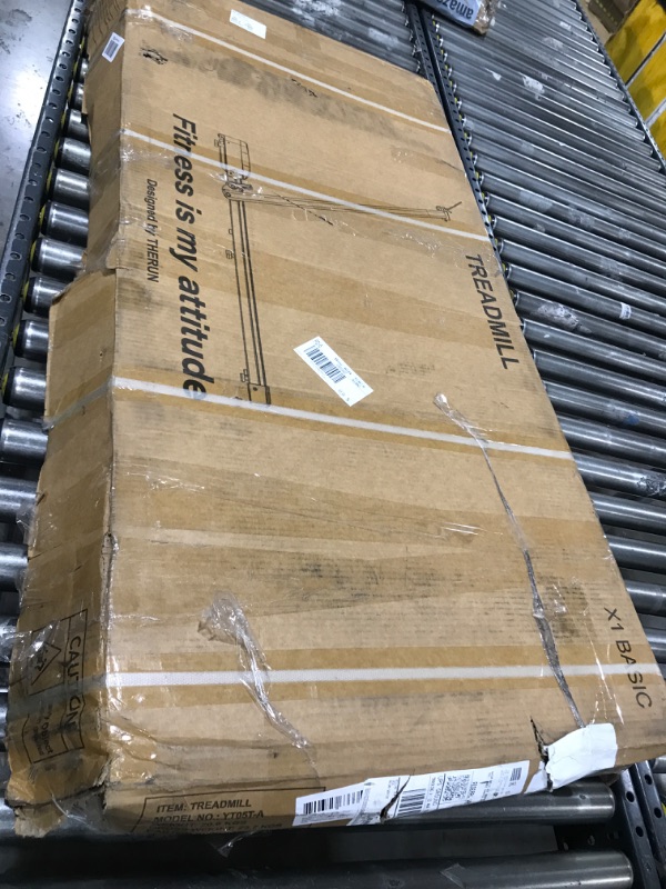 Photo 1 of THERUN Walking Pad Treadmill, 2.5 HP Under Desk Treadmills, 2 in 1 Foldable Treadmill for Home, Walking Pad with Handle Bar, 15" Widened Running Belt, with Remote Control & LED Touch Screen