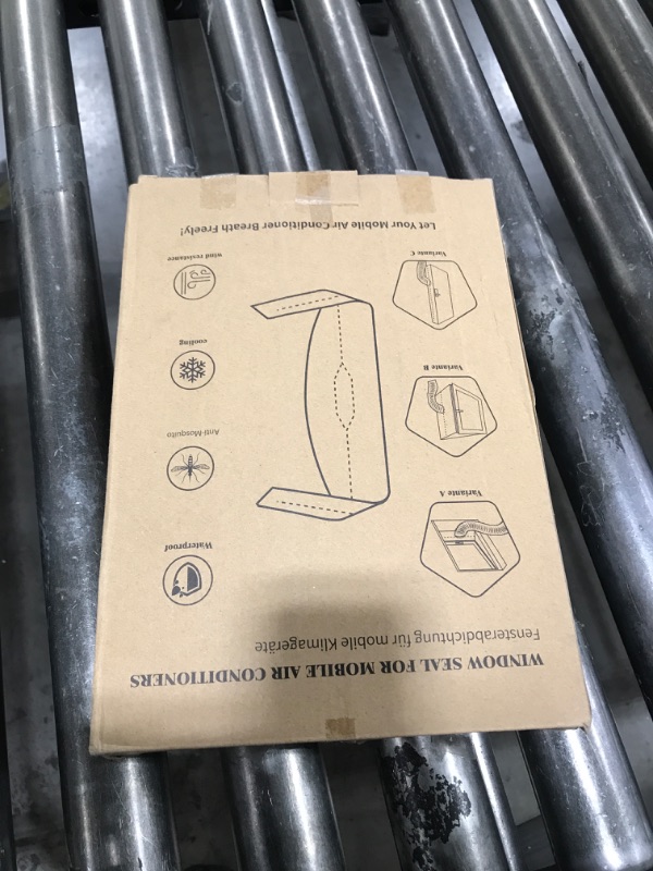 Photo 1 of Portable Air Conditioner Window Seal for UK Window, Window Kit/Waterproof/Hot Air Stop/No Drilling with Zip and Adhesive Fastener for Portable Air Conditioner,158 Inch/ 4 Meters