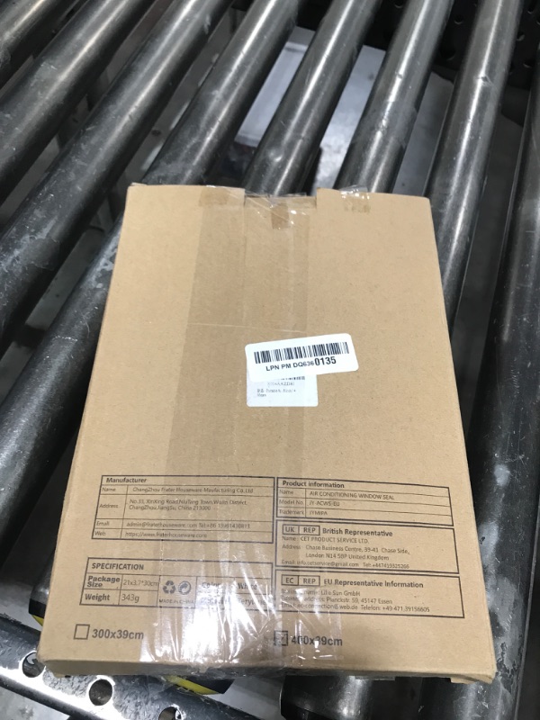 Photo 1 of Portable Air Conditioner Window Seal for UK Window, Window Kit/Waterproof/Hot Air Stop/No Drilling with Zip and Adhesive Fastener for Portable Air Conditioner,158 Inch/ 4 Meters