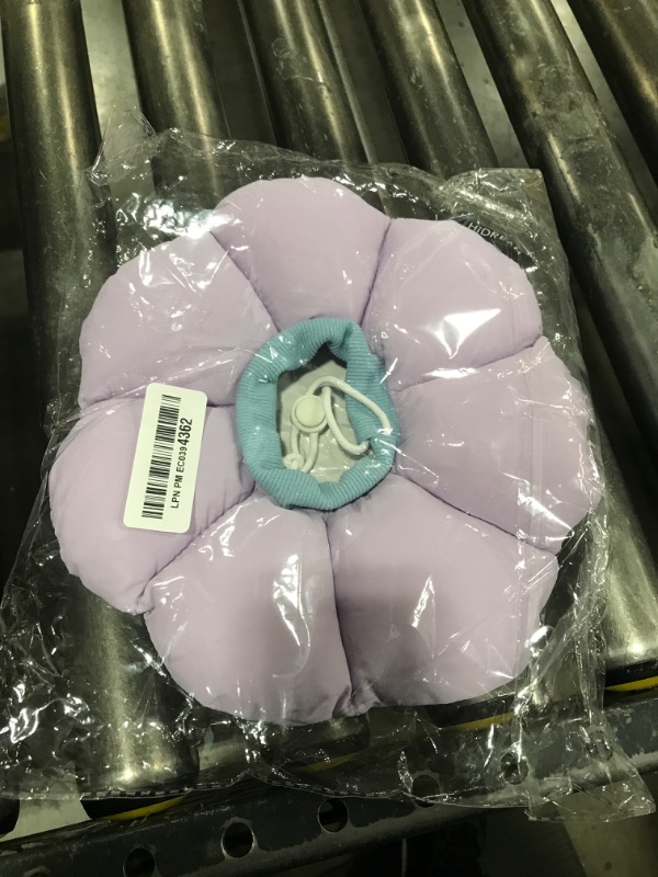 Photo 1 of Cat Cone Collar,Cute Waterproof Cat Recovery Collar,Anti-Bite Lick Wound Healing Safety Elizabethan e Collar for Cats,Purple Flower All-Season Style…