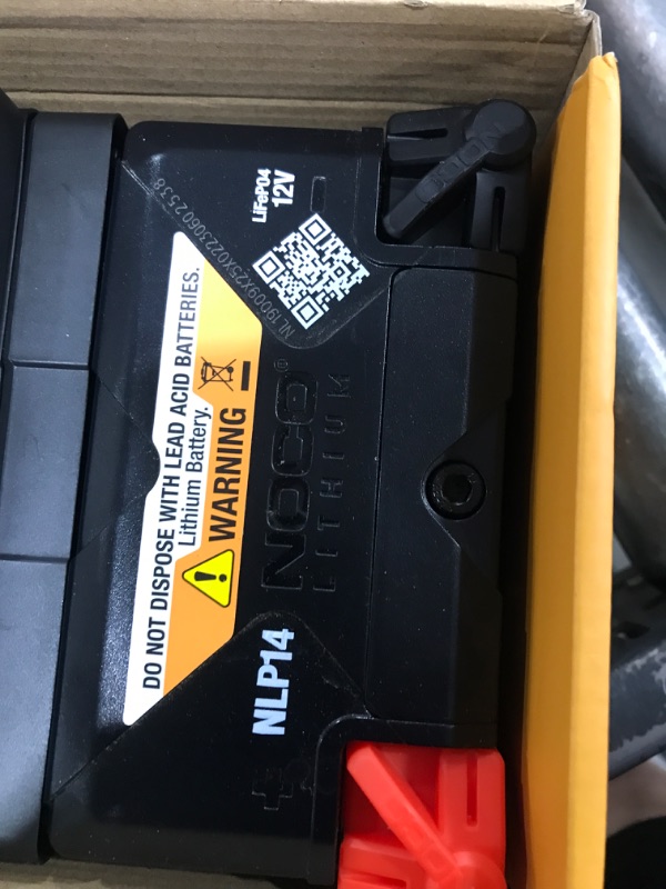 Photo 1 of NOCO Lithium NLP14: Ultra-Light 12V Lithium Powersport Battery – Group 14 – 4Ah – 500A Start Power – Intelligent BMS – UL Certified