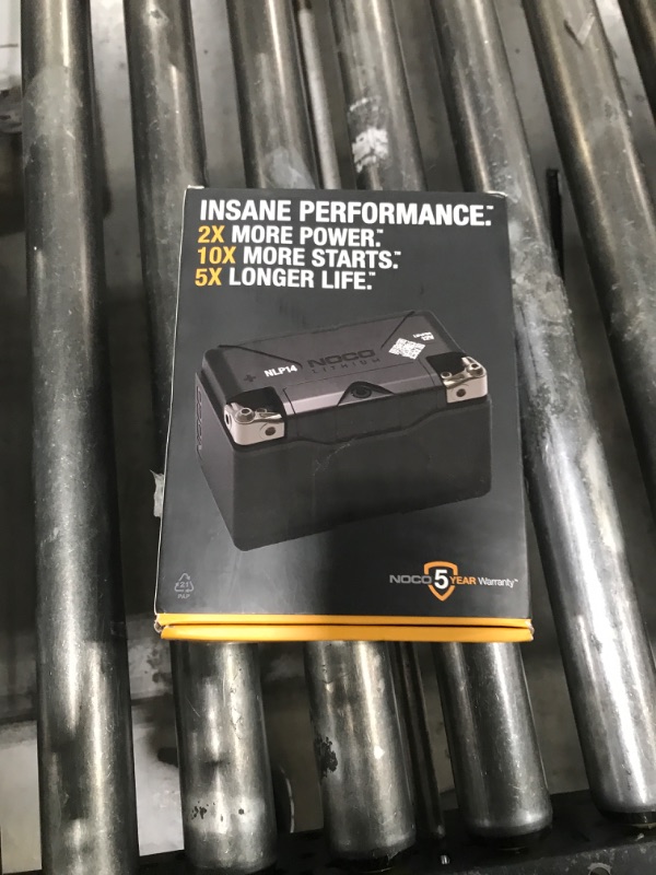 Photo 1 of NOCO Lithium NLP14: Ultra-Light 12V Lithium Powersport Battery – Group 14 – 4Ah – 500A Start Power – Intelligent BMS – UL Certified