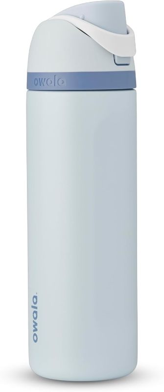 Photo 1 of Owala Disney Princess FreeSip Insulated Stainless Steel Water Bottle with Straw for Sports and Travel, BPA-Free Sports Water Bottle, 24 oz, Cinderella