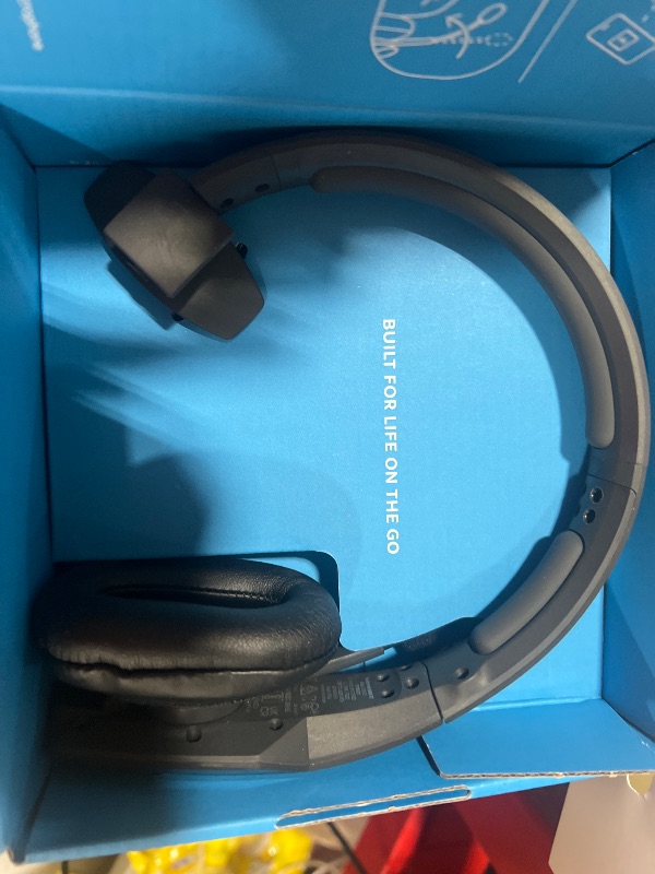 Photo 1 of BlueParrott B450-XT Mono Bluetooth Wireless Headphones 96% Noise Canceling Over Head Trucker Headset with Mic, All Day Comfort Padded Headband, 300 ft. Wireless Range, 24 hrs. Talk Time, Black