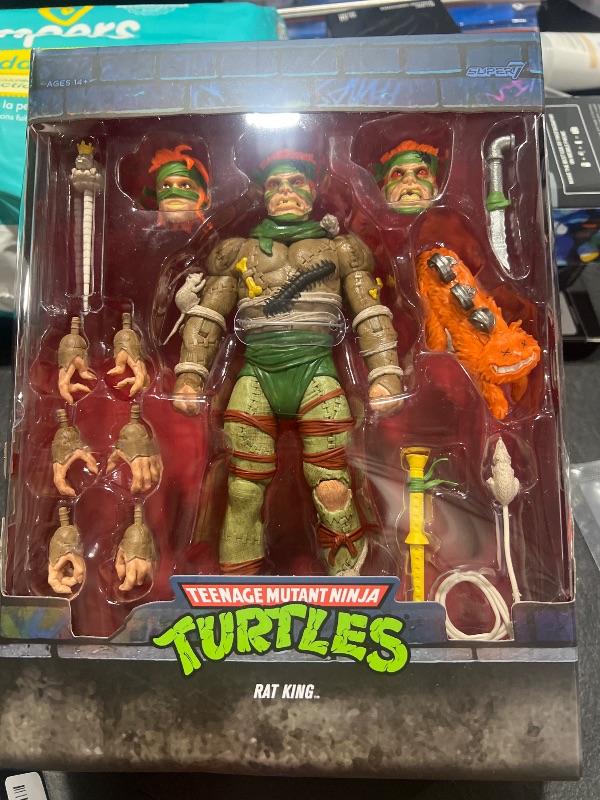 Photo 1 of Super7 ULTIMATES! Teenage Mutant Ninja Turtles Rat King - 7" TMNT Action Figure with Accessories Classic Cartoon Collectibles and Retro Toys