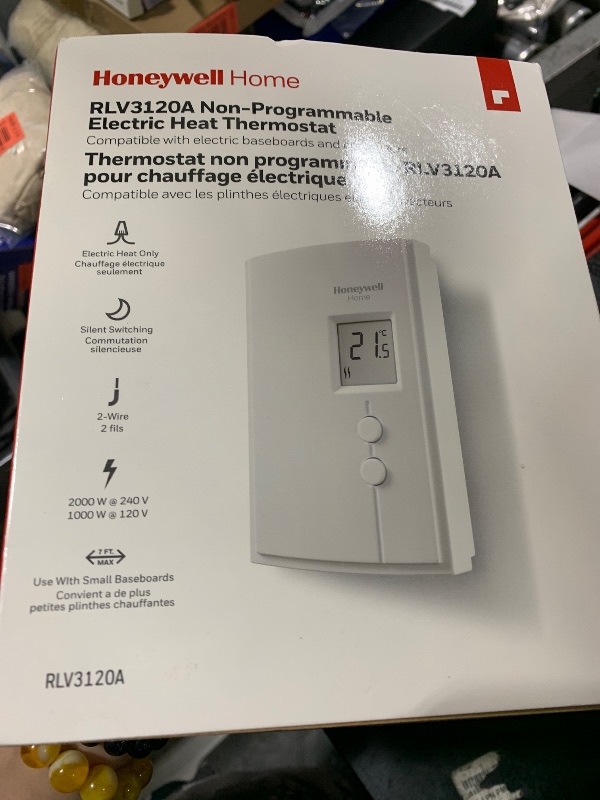 Photo 1 of Honeywell Home RLV3120A1005 Digital Non-Programmable Thermostat for Electric Heat Only
