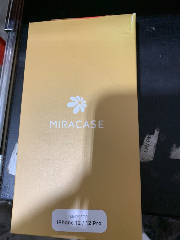 Photo 1 of Miracase Glass Series for iPhone 12/12 Pro - Full-Body Rugged Protective Case with Built-in 9H Tempered Glass Screen Protector and Camera Lens Protector - Dark Blue