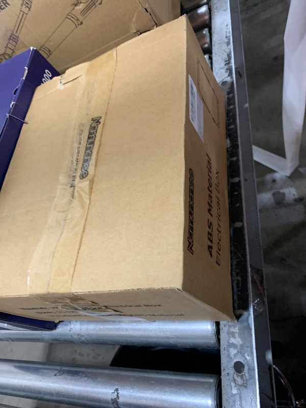 Photo 1 of Namunanee Outdoor Electrical Junction Box, ABS Water Resistant Enclosure with Internal Mounting Panel & Hinged Cover (13" H* 9.2" L* 5.6" W)