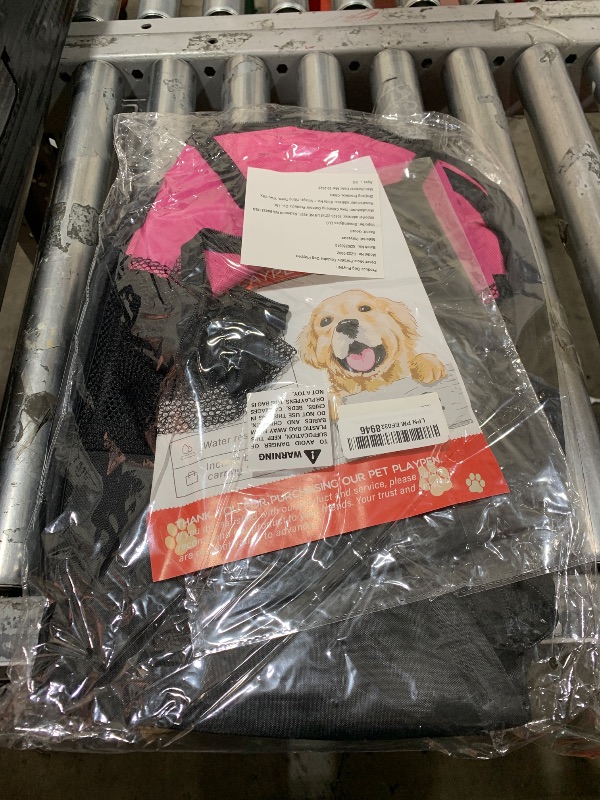 Photo 1 of GOOZII Pet Cat Playpen for Indoor Cats Enclosed, Portable Foldable Dog Playpen Outdoor Tent Crate Cage with Zipper Top Cover Door for Kitten Puppy Outside Rv Car Camper (Small Size, Pink)