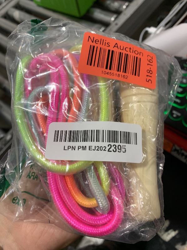Photo 1 of Lorvain Jump Rope for Fitness, 2 Pcs Jump Rope for Adults, Skipping Rope with Wooden Handle, Cotton Braided Outdoor Fun Activity Jumping Rope for Exercise Fitness, Crossfit, Gym, Training
