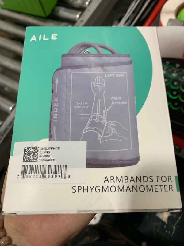 Photo 1 of Extra Large Blood Pressure Cuff : AILE Universal 9-21" XL Blood Pressure Cuff for Big Arm, Widely Applicable to Automatic Upper Arm Blood Pressure Monitor, Adjustable, Soft, Comfortable
