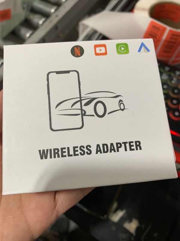 Photo 1 of Wireless Carplay Adapter, Supports Netflix, YouTube, TF Card Plug & Play, Android Auto Wireless Dongle Fits for Factory Wired Car Play Cars