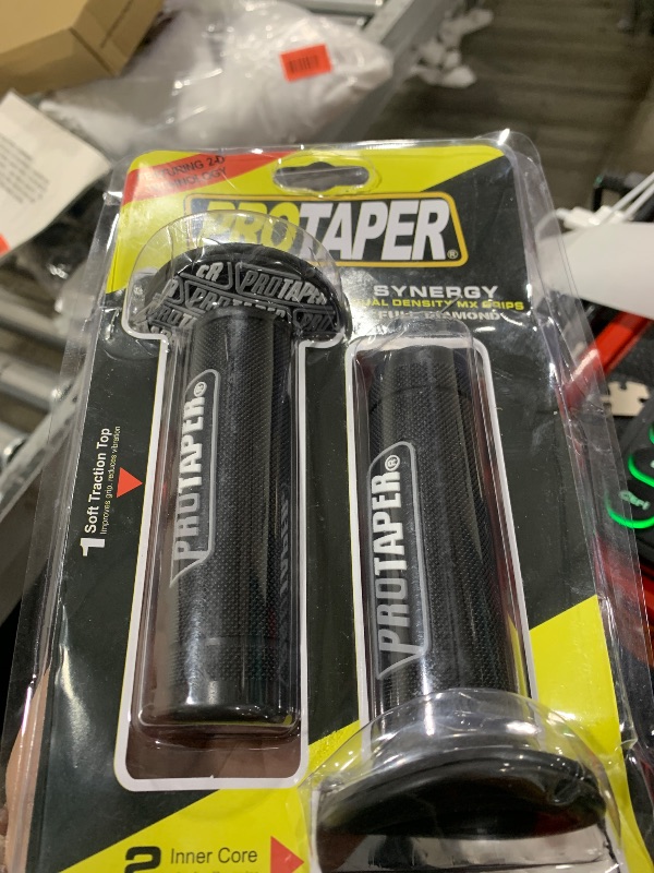 Photo 1 of 7/8" Motorcross Handle Grips Dirt Bike 22mm 24mm Truster Grips Motorcycle Ergonomic Bar End Non Slip Grip Gel Gep Scooter Cruiser Racing Mountain (Black Grey, Pro Taper)