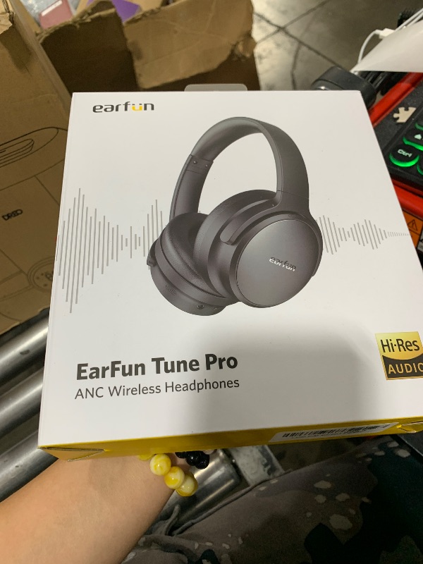 Photo 1 of EarFun Tune Pro Active Noise Canceling Headphones, Wireless Bluetooth Headphones with 5 Mics, 120H Playtime, Bluetooth 5.4, Hi-Res Audio, Multipoint Connection, Custom EQ via App, Comfortable Fit