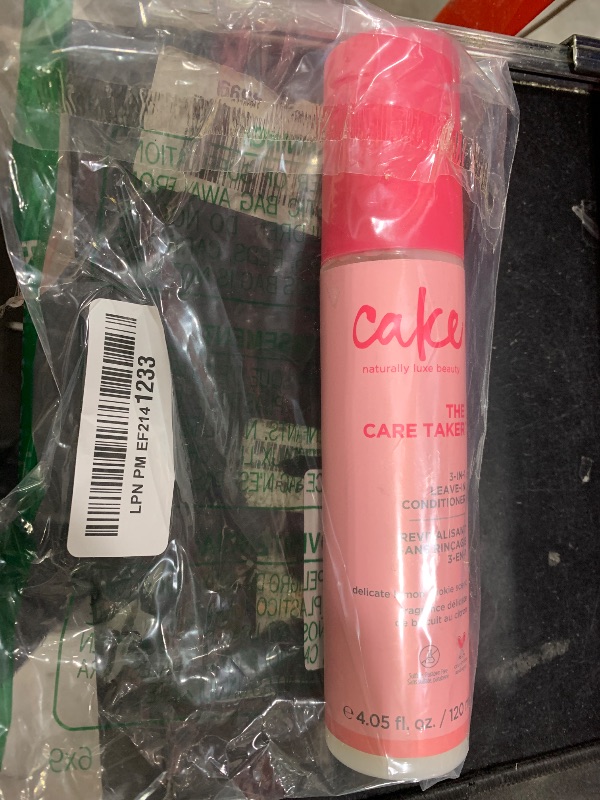Photo 1 of Cake Beauty 3-in-1 Leave in Conditioner, The Care Taker – Moisturizing & Softening – With Coconut Oil, Biotin, Soy & Rice Proteins – For Dry/Normal Hair Types – 4 Fl Oz / 120 mL (Packaging May Vary)