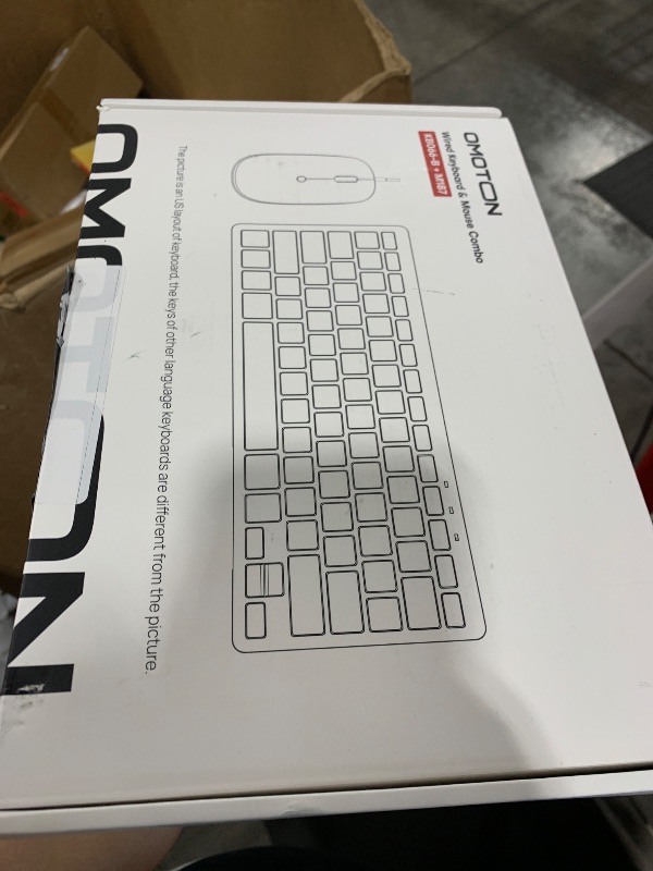 Photo 1 of OMOTON Wired Keyboard and Mouse Compatible with Mac, with Dual Interface (Type-C and USB) Keyboard Compatible with MacBook Pro/Air, iMac, Mac mini/Pro Laptop, White