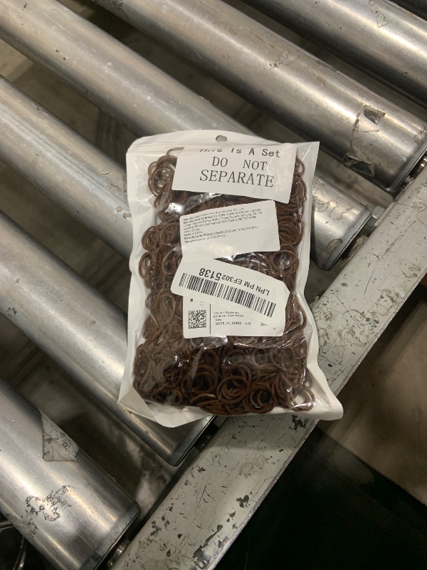 Photo 1 of 1000 Mini Rubber Bands Soft Elastic Bands for Kid Hair Braids Hair (Dark Brown)