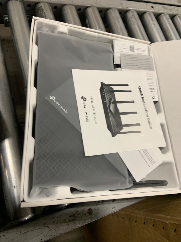 Photo 1 of TP-Link AXE5400 Tri-Band WiFi 6E Router (Archer AXE75)- Gigabit Wireless Internet Router, ax Router for Gaming, VPN Router, OneMesh, WPA3, Black