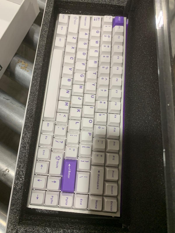 Photo 1 of DrunkDeer A75 Rapid Trigger Mechanical Keyboard Magnetic Switch Keyboard TKL RGB 75% Layout Wired USB Compact Gaming Keyboard 82 Keys with Knob Black, Barebone