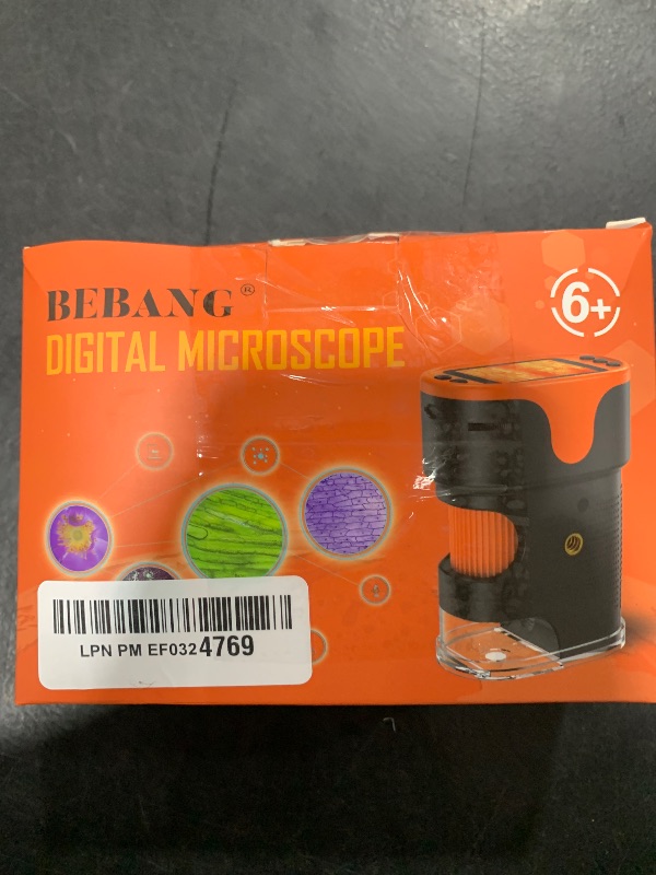 Photo 1 of 1000X Handheld Microscope for Kids 4K 2.0" Screen Rechargeable Mini Pocket Digital Microscopes w/Slides Kit Portable Edu Gift Age 4-6 8-12 Children Students