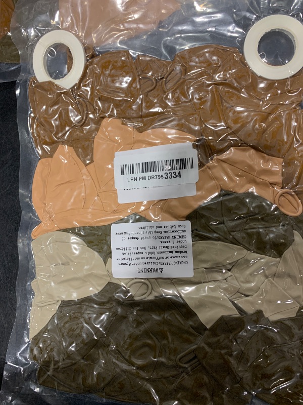 Photo 1 of 100pcs Brown Balloons Set - 12 Inch Dark Brown, Coffee, Sand White & Neutral Balloons for Boho, Safari, Cowboy, Bridal Baby Shower, Graduation Party Decoration (with 2 Ribbons)
