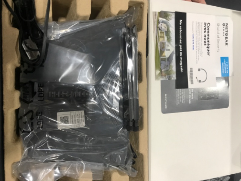 Photo 1 of NETGEAR Nighthawk 6-Stream Dual-Band WiFi 6 Router (RAX54S) – Security Features, AX5400 Wireless Speed, Up to 5.4 Gbps, Covers up to 2,500 sq. ft., 25 Devices - 1-Year Armor Subscription Included