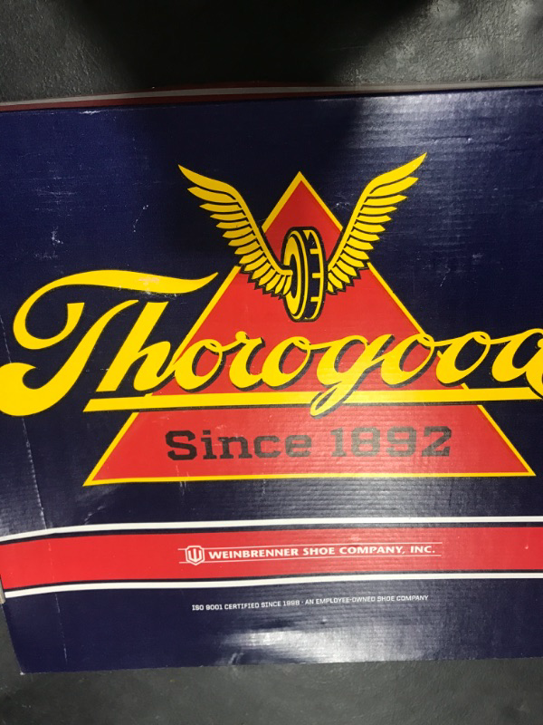 Photo 1 of Thorogood American Heritage 6” Moc Toe Work Boots for Men - Soft Toe, Premium Full-Grain Leather with Slip-Resistant Wedge Outsole and Comfort Insole; EH Rated, Tobacco - 11 D