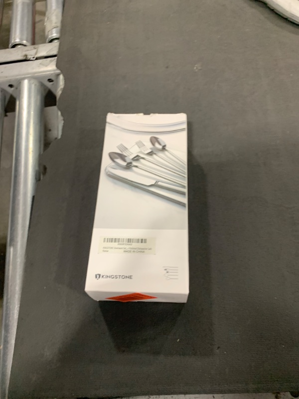 Photo 1 of KINGSTONE 30 Pieces Silverware Set, Flatware Cutlery Set for 6, 18/10 Stainless Steel Silverware Utensils Minimalist Design Dishwasher Safe