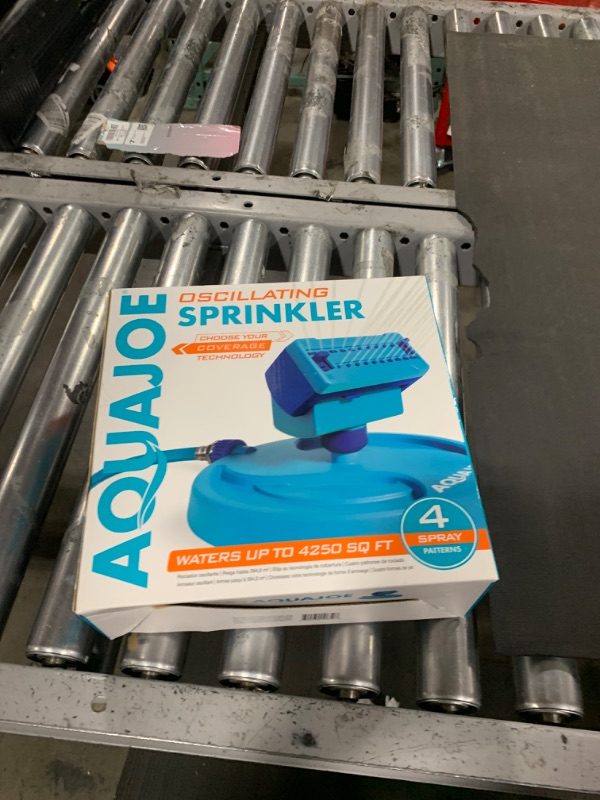 Photo 1 of Aqua Joe AJ-OSPR20 Mini Oscillating Sprinkler on Sled Base, Up to 4,250 Square-Foot Coverage