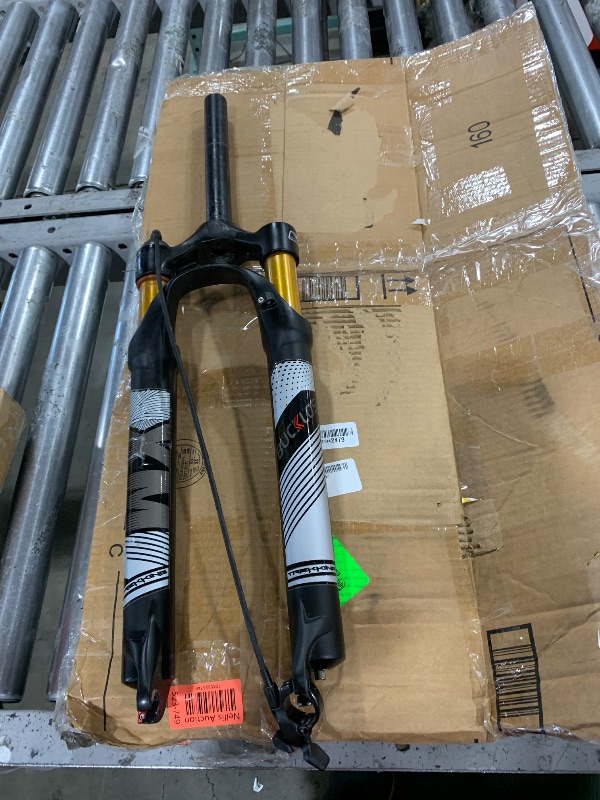 Photo 1 of BUCKLOS LUTU 26/27.5/29 Air MTB Suspension Fork, Rebound Adjust Straight Tube 28.6mm QR 9mm Travel 120mm Manual/Crown Lockout Mountain Bike Forks, Ultralight Gas Shock XC Bicycle
