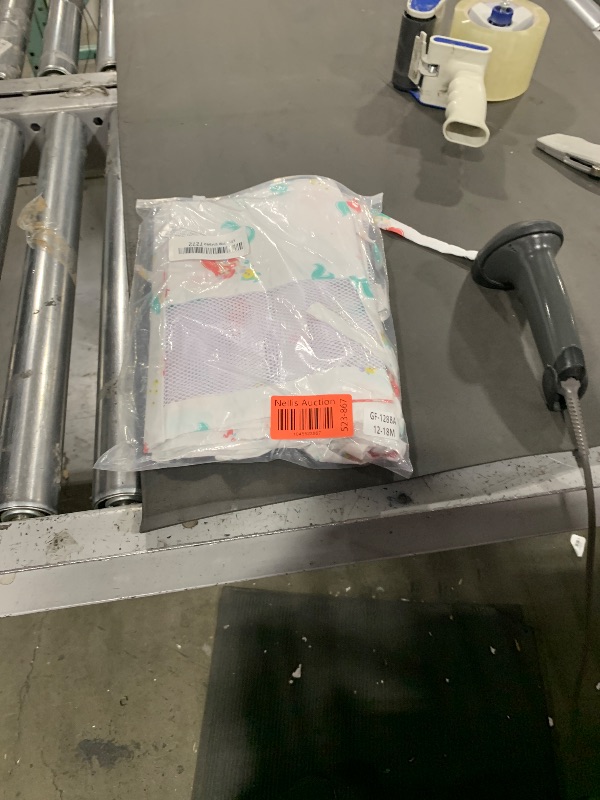 Photo 1 of Disney Ariel Watercolor Wishes Aqua, White, and Orange Secure-Me Crib Liner