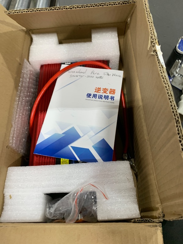 Photo 1 of SUNWHEEL 2000W 24V Pure Sine Wave Inverter, 24V DC to 110V/120V AC Power Inverter for RV?Off Grid?Truck?Power Outage with 2 AC outlets and LCD Display