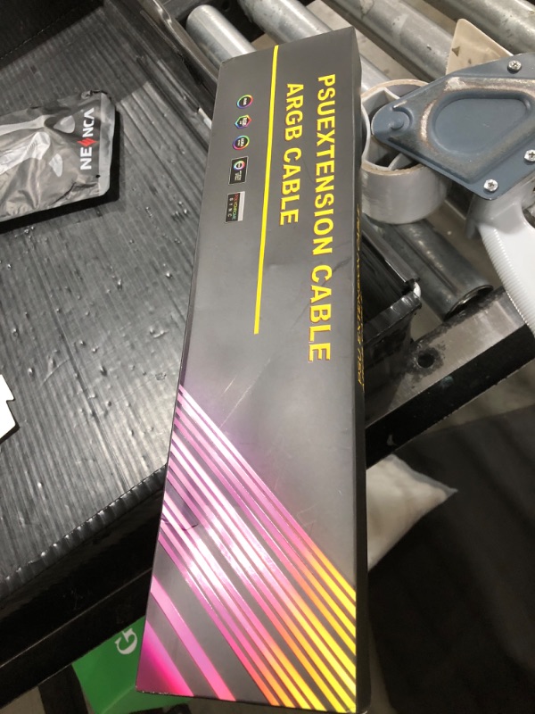 Photo 1 of Sirlyr 24 Pin RGB Cable,RGB PSU Cables Extensions - 5V 3Pin Addressable ARGB Motherboard Power Supply fit Black PC Case Build Black Style