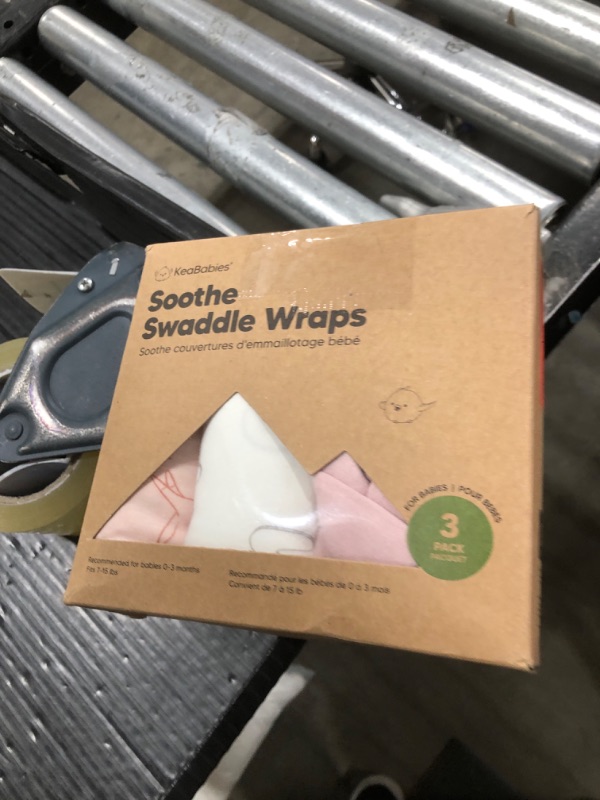 Photo 1 of 3-Pack Organic Baby Swaddle Sleep Sacks - Swaddles for Newborns, Infant 0-3 Months, Baby Girls, Boys, Soft & Snug Newborn Sleep Sack, Nursery Swaddling Blankets (ABC Land Rose)
