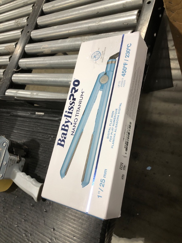 Photo 1 of BaBylissPRO Nano Titanium Flat Iron Hair Straightener, 1" Digital Hair Straightener Iron for Professional Salon Results and All Hair Types