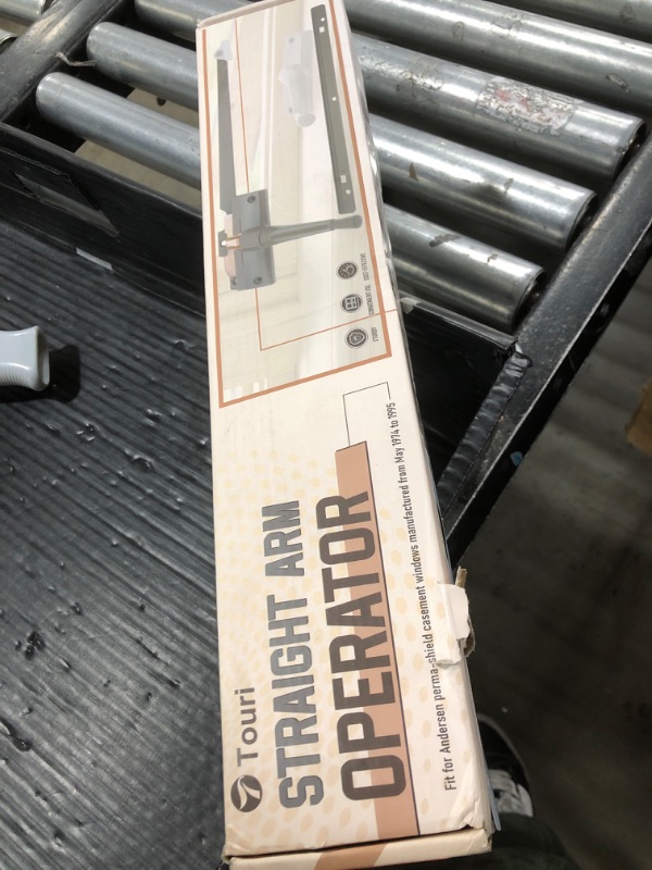 Photo 1 of Touri Straight arm Operator with Handle for Left Window 9 3/8 in. Fit Andersen Perma-Shield Casement Window (1979-1989), Stone Color Window Opener