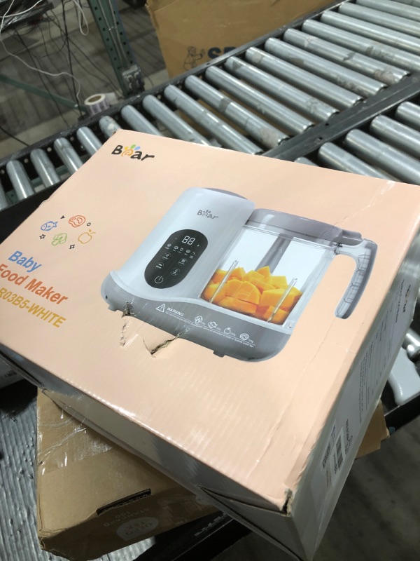 Photo 1 of BEAR 2024 Baby Food Maker | One Step Baby Food Processor Steamer Puree Blender | Auto Cooking & Grinding | Baby Food Puree Maker with Self Cleans | Touch Screen Control, White