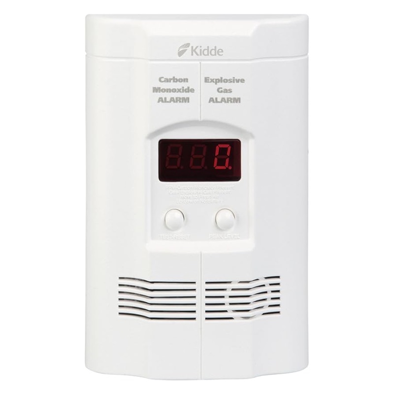 Photo 1 of Kidde Carbon Monoxide Detector, Propane, Natural, Methane, & Explosive Gas Alarm, Plug-In Wall with 9-Volt Battery Backup, Digital LED Display
