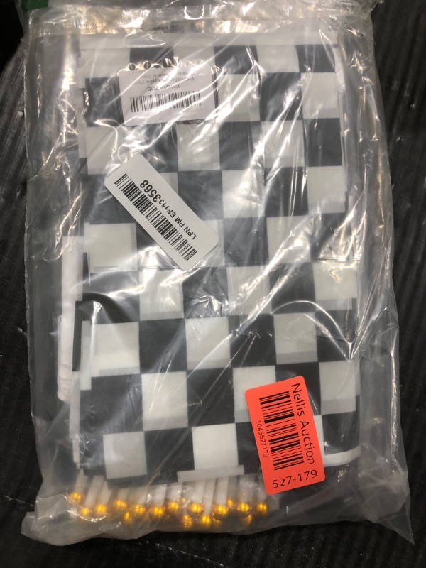 Photo 1 of (10ft)Racetrack Floor Runner Race Cars Road Mat Party Decorations,Racing Themed Party Centerpiece Supplies,Racing Checkered Flags (24),100ft Black and White Checkered Banner(1),Two Fast Birthday Decro