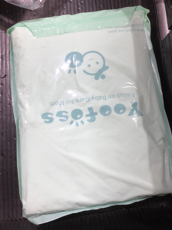 Photo 1 of Yoofoss Waterproof Crib Mattress Protector 2 Pack, Quilted Crib Mattress Pad Cover Ultra Soft and Breathable, Machine Washable Toddler Mattress Protector for Standard Baby Crib Size 52''x28''