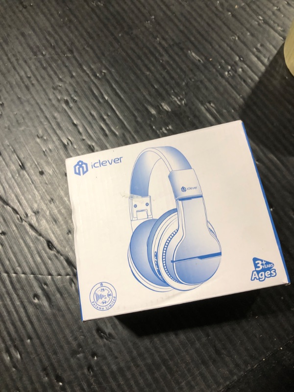 Photo 1 of iClever BTH12 Kids Bluetooth Headphones,Colorful LED Lights,74/85dBA Safe Volume,85H Playtime,Fast Charging,Bluetooth 5.2,Over Ear Kids Headphones Wireles for iPad/Tablet/Airplane,Gradient Blue