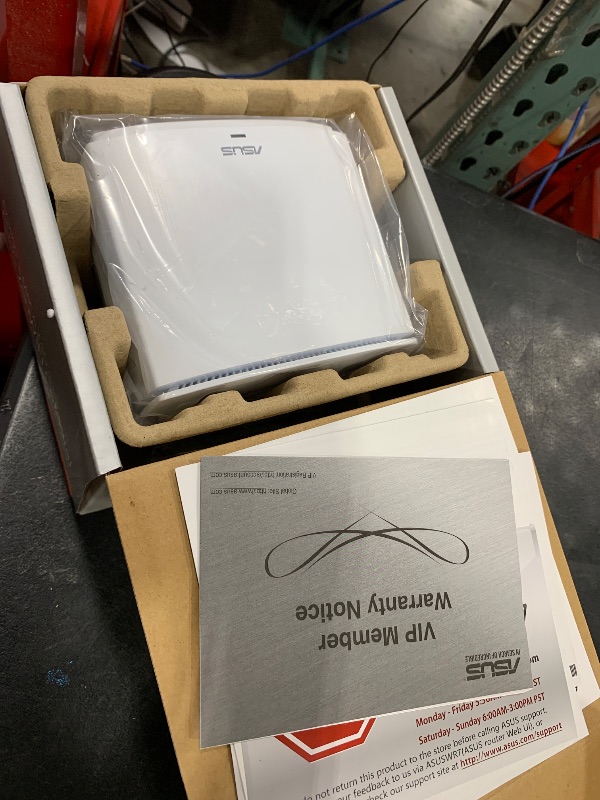 Photo 1 of ASUS ZenWiFi AX Hybrid(XC5) AX3000 + MoCA 2.5 Mesh WiFi 6 System (1pk) - Whole Home Coverage up to 2,400 Sq.Ft. & 2+ Rooms for Thick Walls, AiMesh, Lifetime Security, Easy Setup