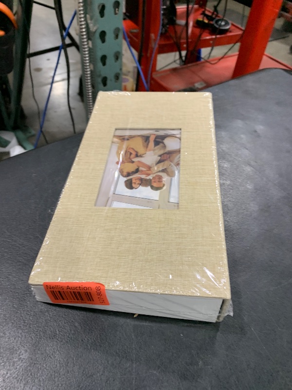 Photo 1 of Ejblfe Photo Album 4x6,Linen Cover Slide-in Photo Album Book Can Holds 300 4x6 Photos with 50 Black Sheets for Family,Wedding,Baby and Holiday Pictures (Beige)