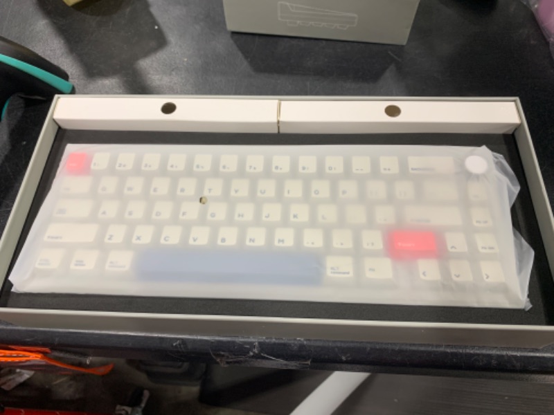 Photo 1 of SUEHIODHY CIDOO V65 V2 Wireless Hot Swap Mechanical Keyboard, 65% Gasket Mount Gaming Keyboard,with Aluminum CNC Case VIA Programmable South-Facing RGB Volume Knob for Win/Mac/Linux(Grey)