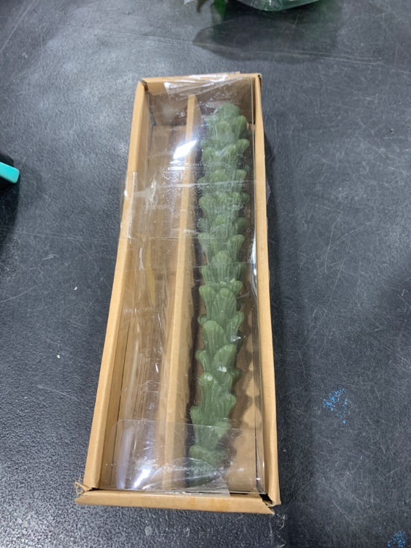 Photo 1 of Creative Co-Op Unscented Tree Shaped Taper Candles, Evergreen, Boxed