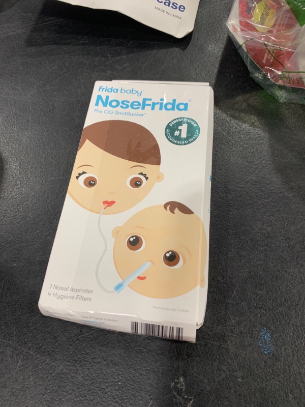 Photo 1 of Frida Baby NoseFrida SnotSucker for Baby, Nasal Aspirator for Baby, Nose Sucker Nasal Aspirator for Allergy Relief + Congestion Relief, FSA/HSA Eligible